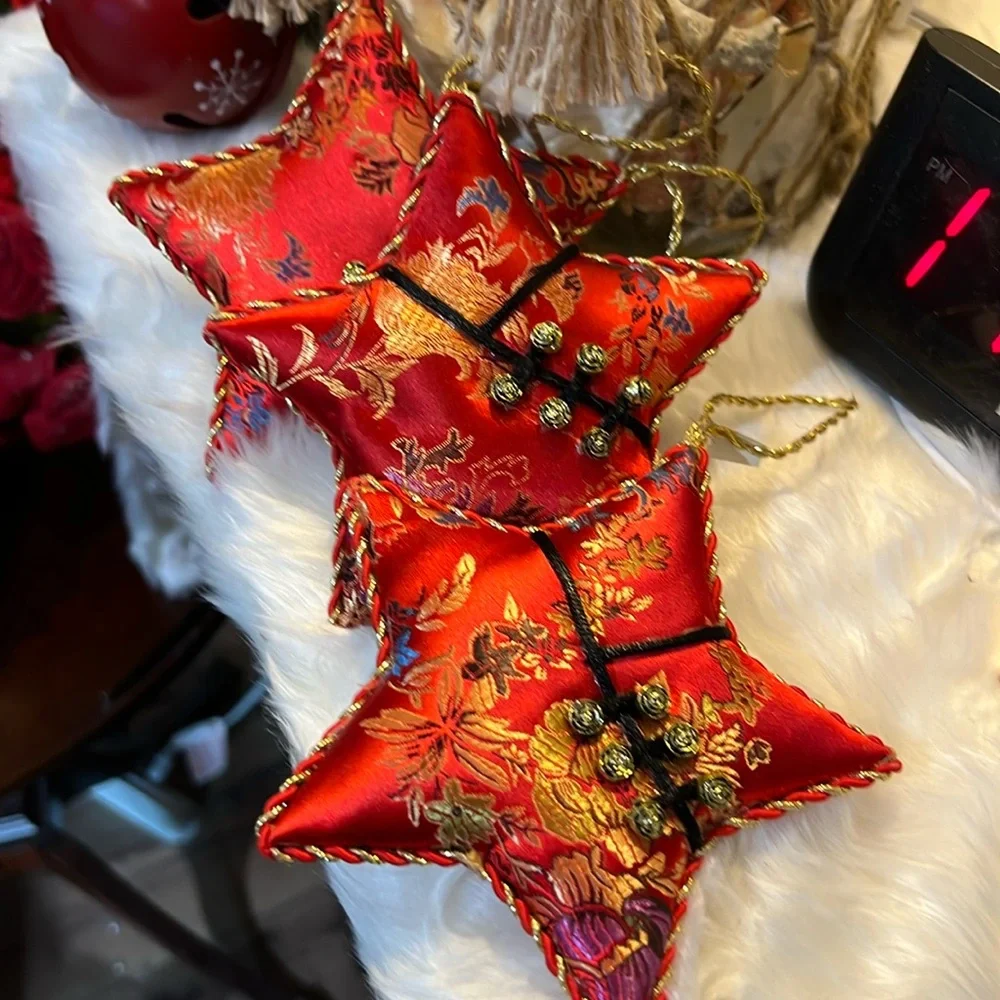 Lot of 3 Pier 1 Vintage Christmas Ornaments